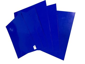 Blaues PET klebrige Wegwerfmatten 30 Schichten Peelable für  Cleanroom-Tür-Eingang